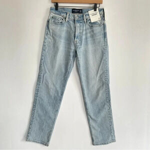 NWT Abercrombie & Fitch Vintage Stretch Straight Leg Light Wash Jeans Size 30